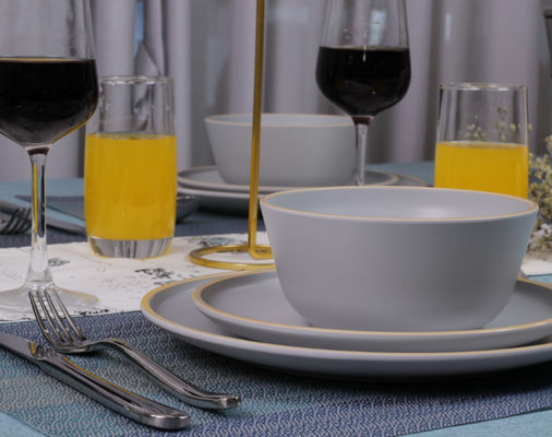 Campeggio piatti e ciotole di melamina 12 pcs