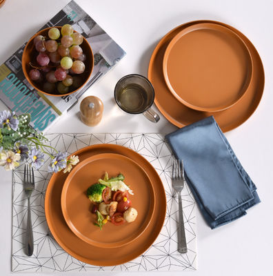 12pcs piastre di melamina ciotole durable lavastoviglie sicuro BPA libero