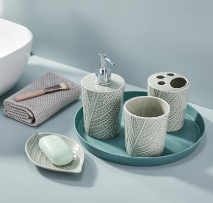 Porta spazzolini da denti, accessori da bagno in ceramica, regalo per il Ringraziamento, decorazione del bagno, dispensaio di sapone, bagno, manica