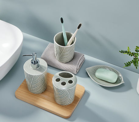 Porta spazzolini da denti, accessori da bagno in ceramica, regalo per il Ringraziamento, decorazione del bagno, dispensaio di sapone, bagno, manica