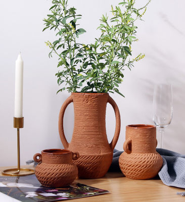 Decorazione della casa agricola con vaso in ceramica nordica resistente alle macchie