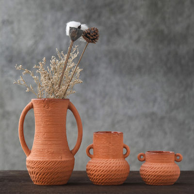 Decorazione della casa agricola con vaso in ceramica nordica resistente alle macchie