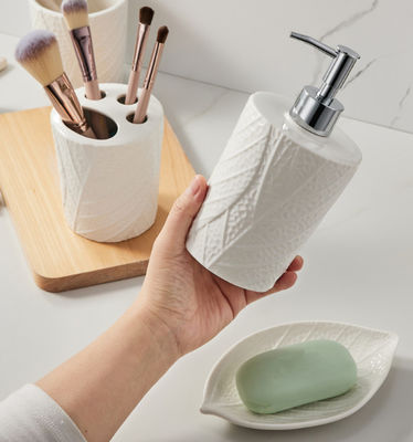 4 pcs porta spazzolino ceramico bianco senza piombo