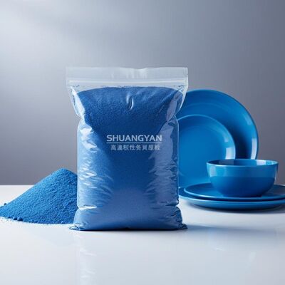 SHUANGYAN Blue Melamine Moulding Compound Powder Resistente alle alte temperature Applicato a stoviglie