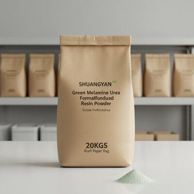 SHUANGYAN Melamina verde Urea formaldeide Resina in polvere prestazioni stabili 20 kg/Bassa di carta Kraft