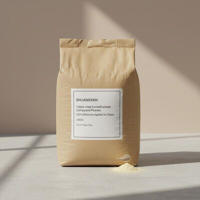 SHUANGYAN Formaldeide di urea gialla, composto in polvere al 100% di melamina, applicato su piastre 20 kg/sacco di carta kraft