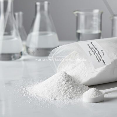Polvere di melamina pura non tossica Formula molecolare C3H6N6 Materia prima essenziale per la sintesi di resina melammina-formaldeide