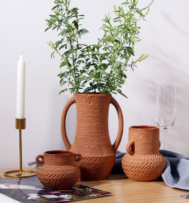 Vaso da pavimento alto in ceramica a bocca larga regalo del Ringraziamento