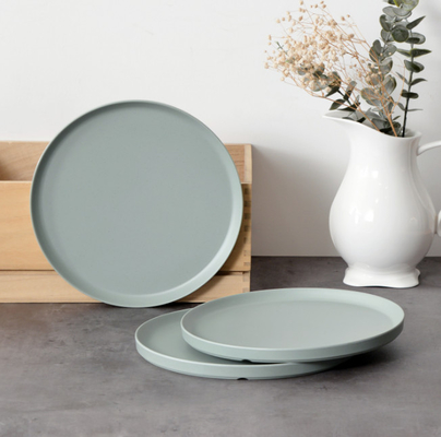 FINE&NICE Piatti di melamina, 6 pezzi piatti da cucina, set di piatti da 10,5 pollici, piatti sicuri, resistenti agli graffi, lavastoviglie