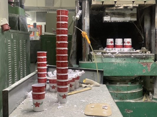 Macchina automatica di produzione di melamina per tazze di melamina con polvere di melamina al 100% 200 tonnellate di compressione di melamina